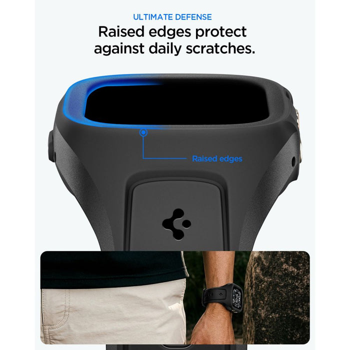 Каишка Spigen Liquid Air Pro за Apple Watch Ultra 49mm - Черна