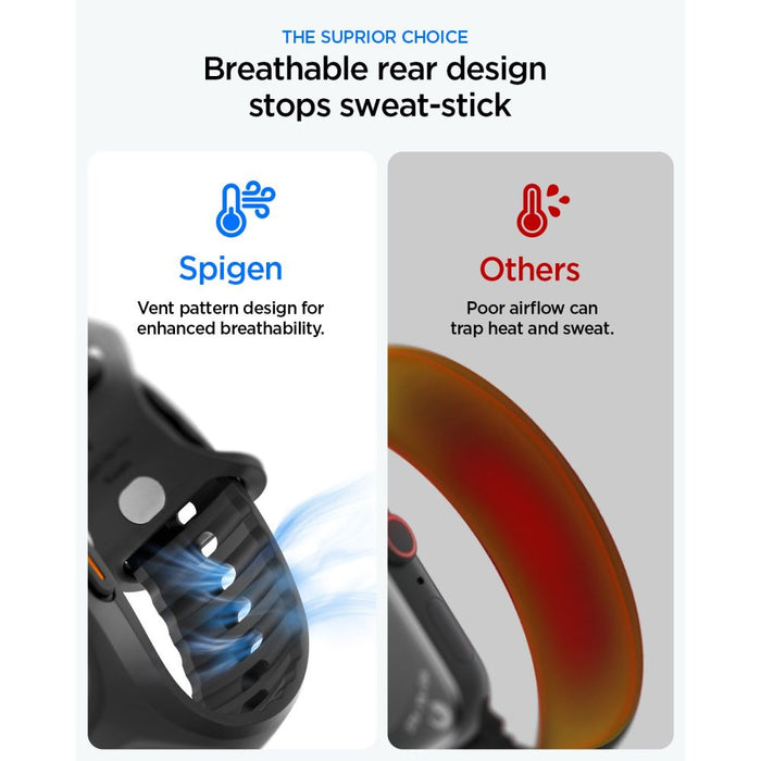 Каишка Spigen Liquid Air Pro за Apple Watch Ultra 49mm - Черна