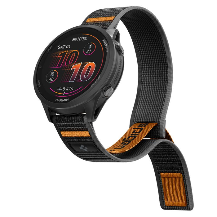 Каишка за Garmin с бързо освобождаване Spigen Athlex Airna 22 мм - черно-оранжева