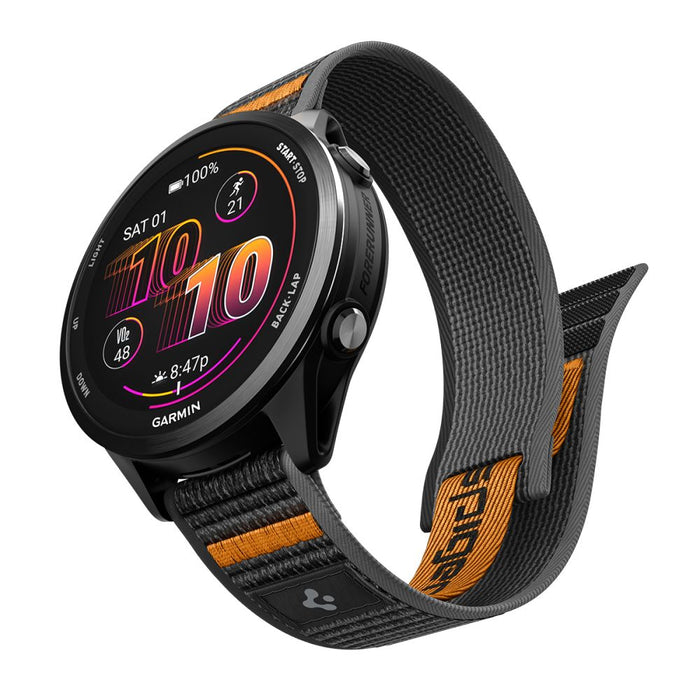 Каишка за Garmin с бързо освобождаване Spigen Athlex Airna 22 мм - черно-оранжева