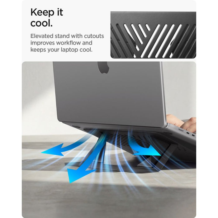 Стойка за лаптоп Spigen SlimFold LD201-S6 - сива