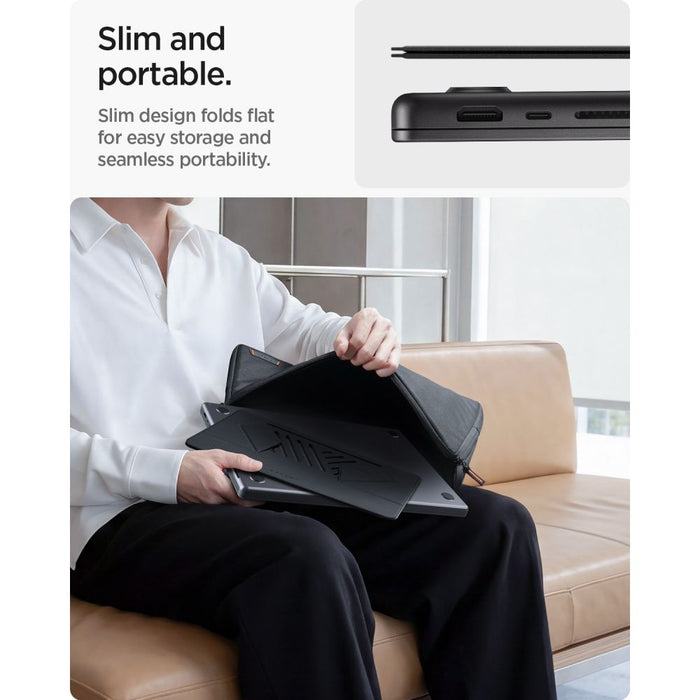 Стойка за лаптоп Spigen SlimFold LD201-S6 - сива