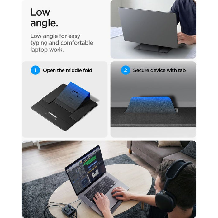 Стойка за лаптоп Spigen SlimFold LD201-S8 - сива