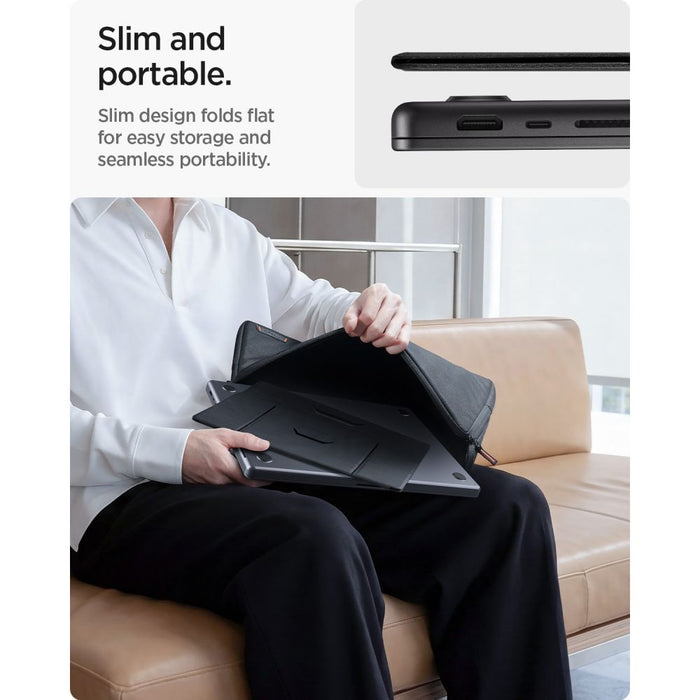 Стойка за лаптоп Spigen SlimFold LD201-S8 - сива