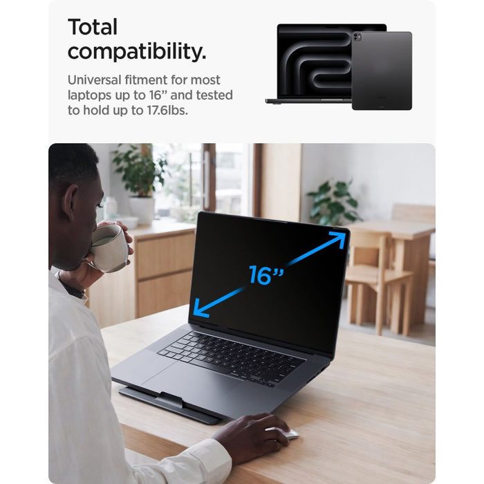 Стойка за лаптоп Spigen SlimFold LD201-S8 - сива