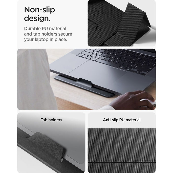 Стойка за лаптоп Spigen SlimFold LD201-S8 - сива