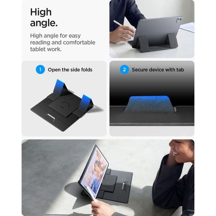 Стойка за лаптоп Spigen SlimFold LD201-S8 - сива