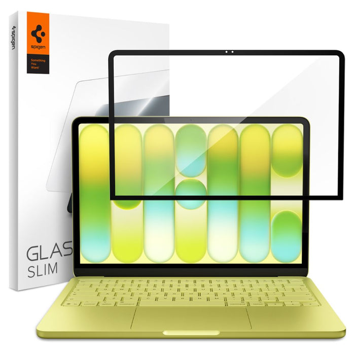 Закалено стъкло Spigen Glas.tR Slim FC за MacBook Neo 13" 2026 - черно