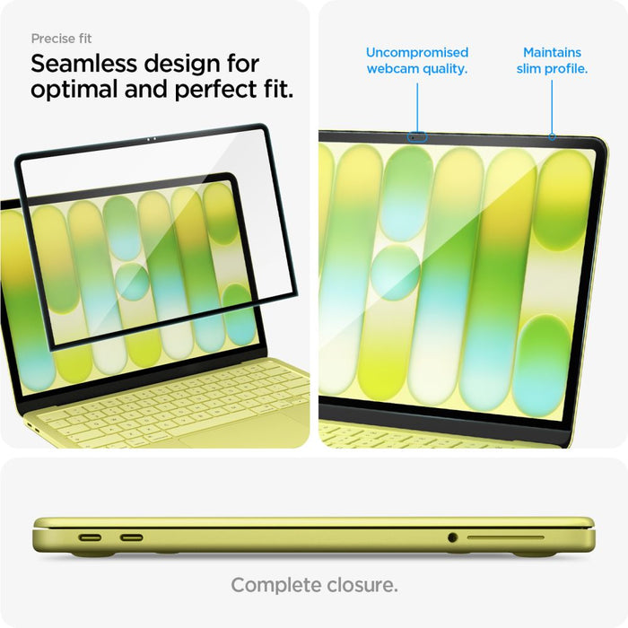 Закалено стъкло Spigen Glas.tR Slim FC за MacBook Neo 13" 2026 - черно