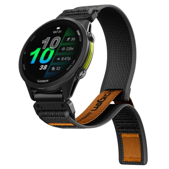 Каишка Spigen Athlex Air за Garmin QuickFit 22 мм - черна и оранжева