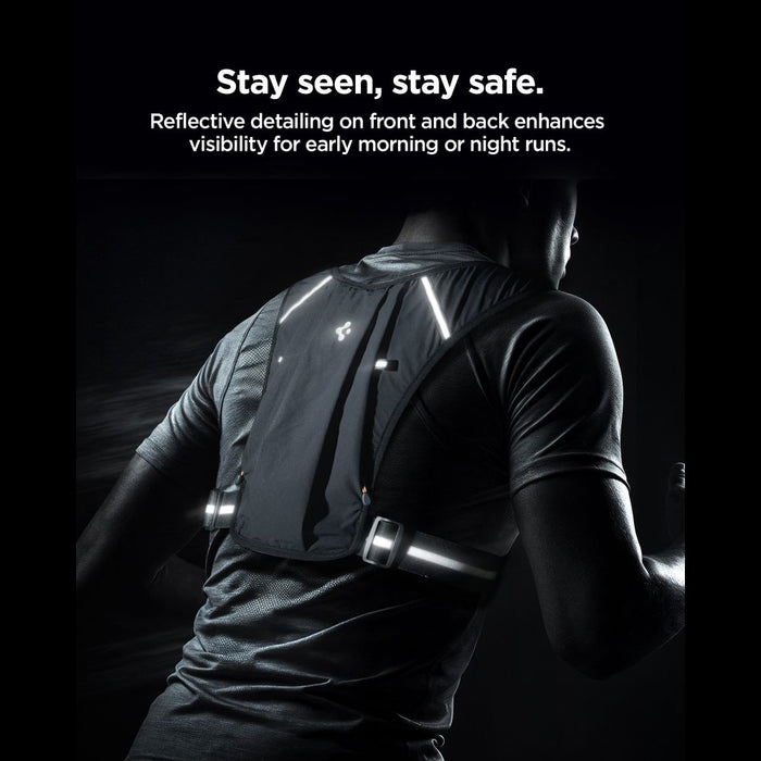 Жилетка за бягане Spigen A720 Dynamic Shield, размер L-XL, черна