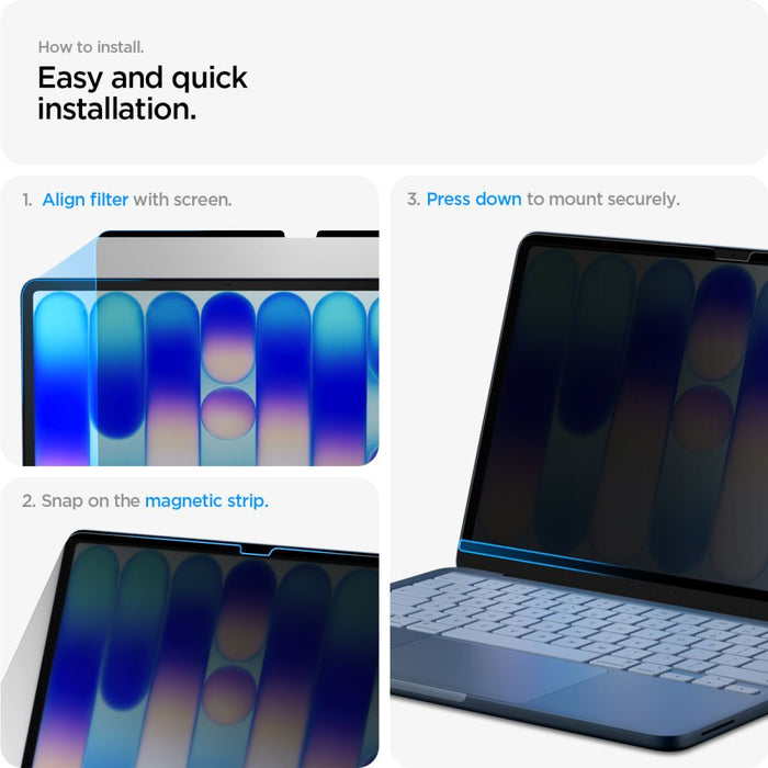 Протектор за екран Spigen SafeView Privacy за MacBook Neo 13" 2026