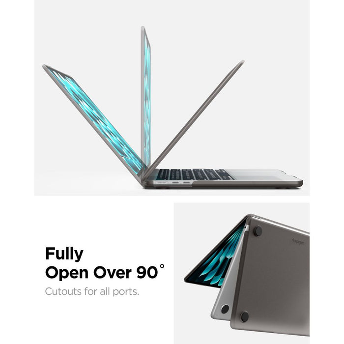 Калъф Spigen AirSkin за MacBook Air 13" 2023/2024/2025/2026 - полупрозрачен