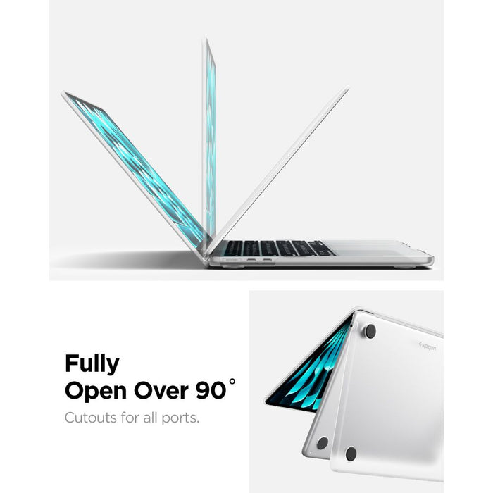 Калъф Spigen AirSkin за MacBook Air 13" 2023/2024/2025/2026 - прозрачен