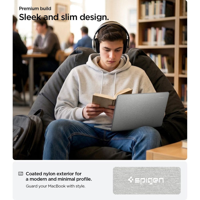 Калъф Spigen Urban Fit за MacBook Air 13" 2023 / 2024 / 2025 2026 - сив