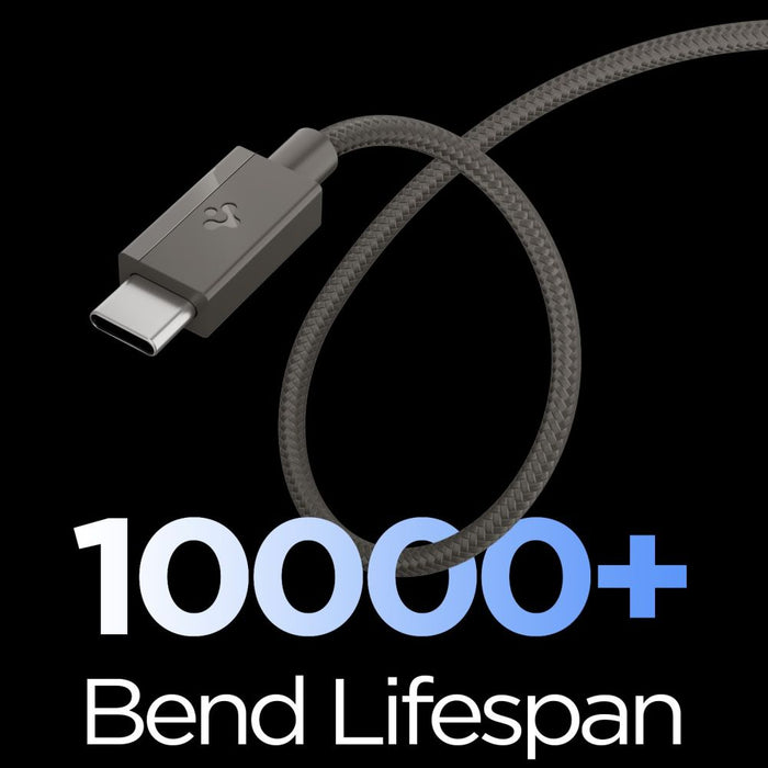 Spigen Essential EB6015CC USB-C кабел 60W 150 см - тъмносив