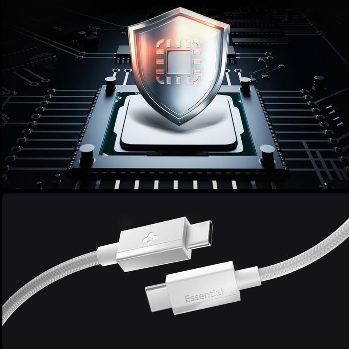 Spigen Essential EB6015CC USB-C кабел 60W 150 см - бял