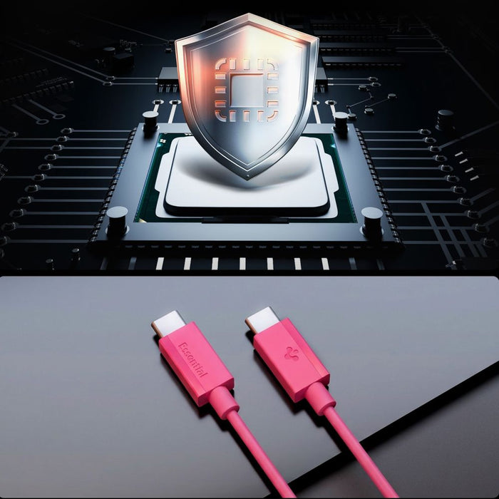 Spigen Essential EB6015CC USB-C кабел 60W 100 см - розов