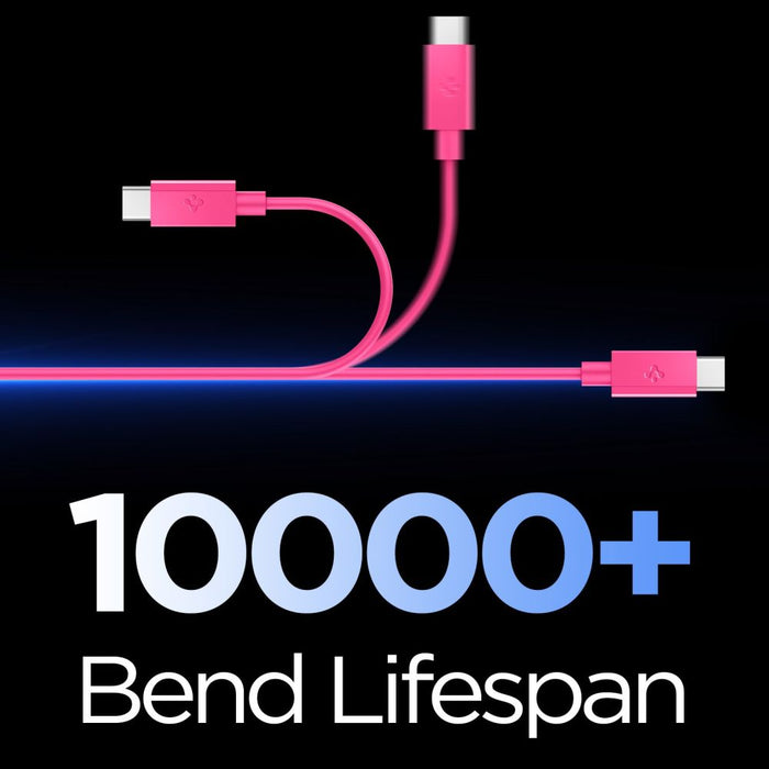 Spigen Essential EB6015CC USB-C кабел 60W 100 см - розов
