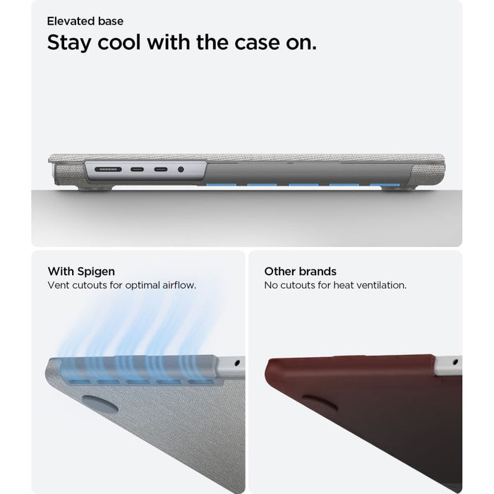 Калъф Spigen Urban Fit за MacBook Pro 14" 2021 / 2023 / 2024 / 2025 / 2026 - сив