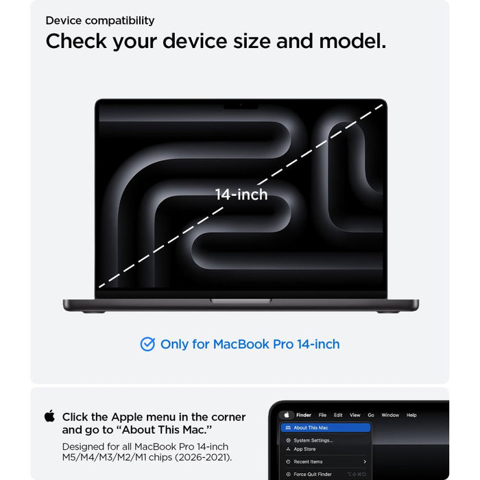 Калъф Spigen Urban Fit за MacBook Pro 14" 2021 / 2023 / 2024 / 2025 / 2026 - сив