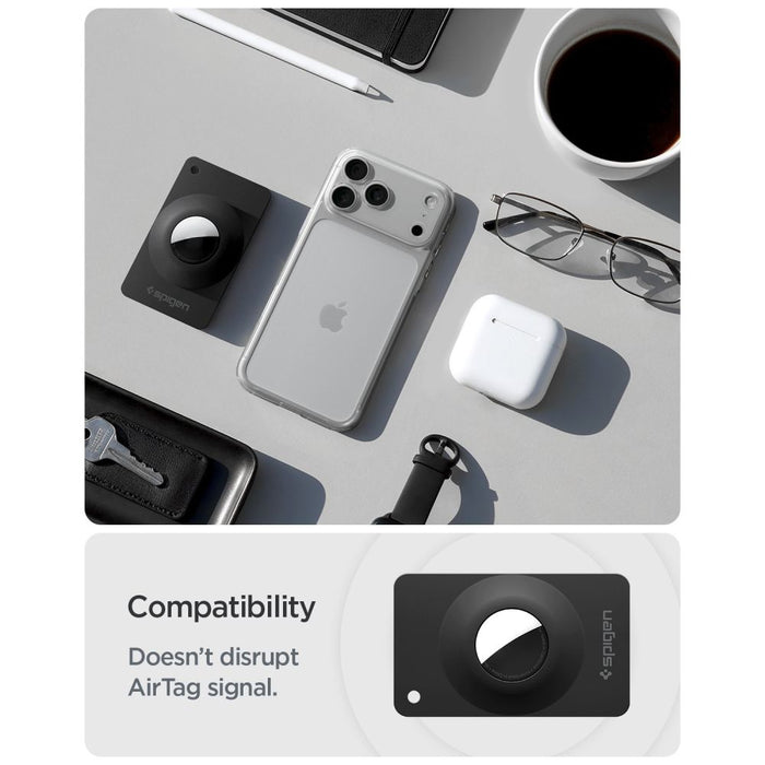 Spigen AirFit 2 калъф за Apple AirTag 1/2, 2 броя, черен