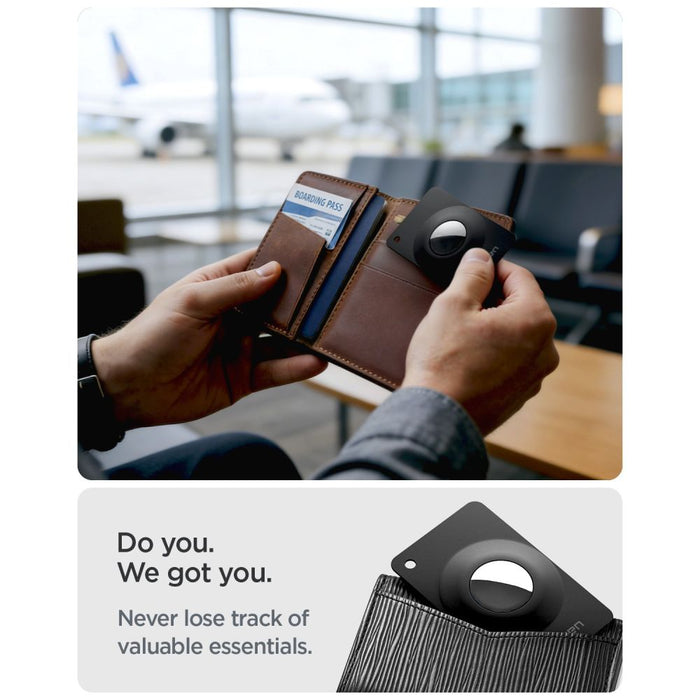 Spigen AirFit 2 калъф за Apple AirTag 1/2, 2 броя, черен