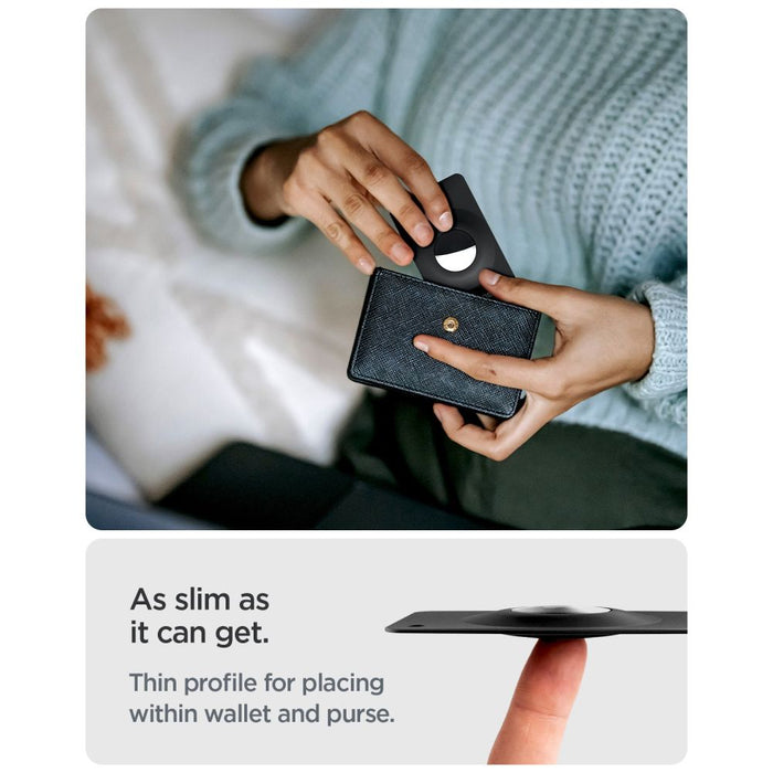 Spigen AirFit 2 калъф за Apple AirTag 1/2, 2 броя, черен