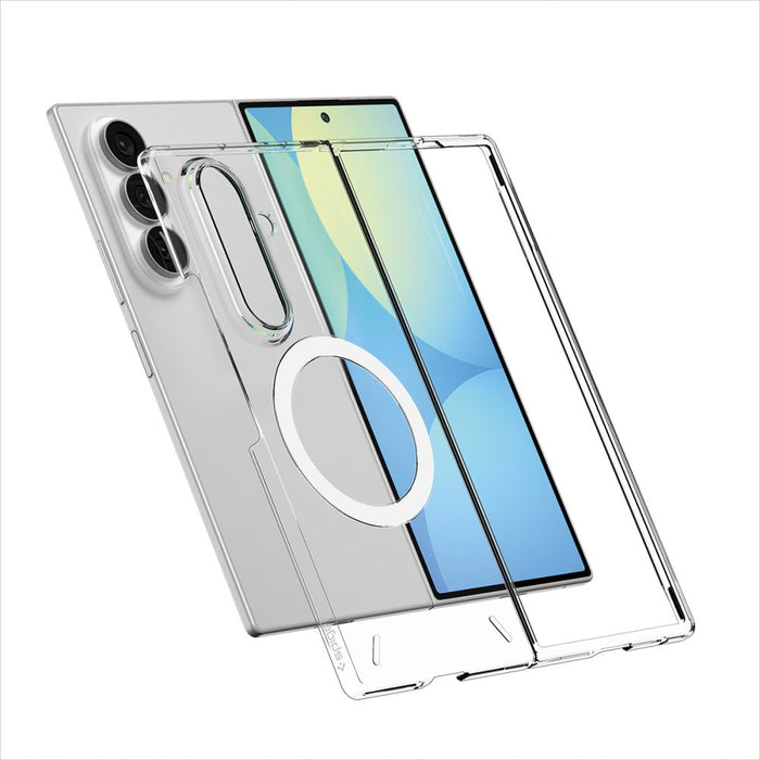 Калъф Spigen AirSkin MagFit за Samsung Galaxy Z Fold 8 Ultra - прозрачен и бял