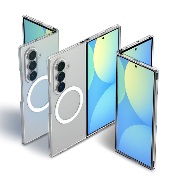 Калъф Spigen AirSkin MagFit за Samsung Galaxy Z Fold 8 Ultra - прозрачен и бял