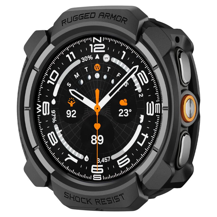 Калъф Spigen Rugged Armor за Samsung Galaxy Watch Ultra 47mm - матово черен