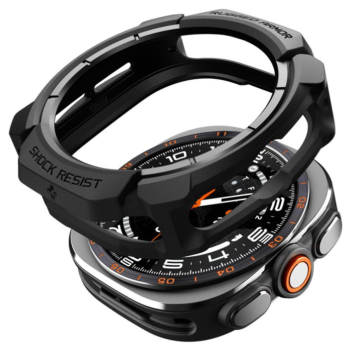 Калъф Spigen Rugged Armor за Samsung Galaxy Watch Ultra 47mm - матово черен
