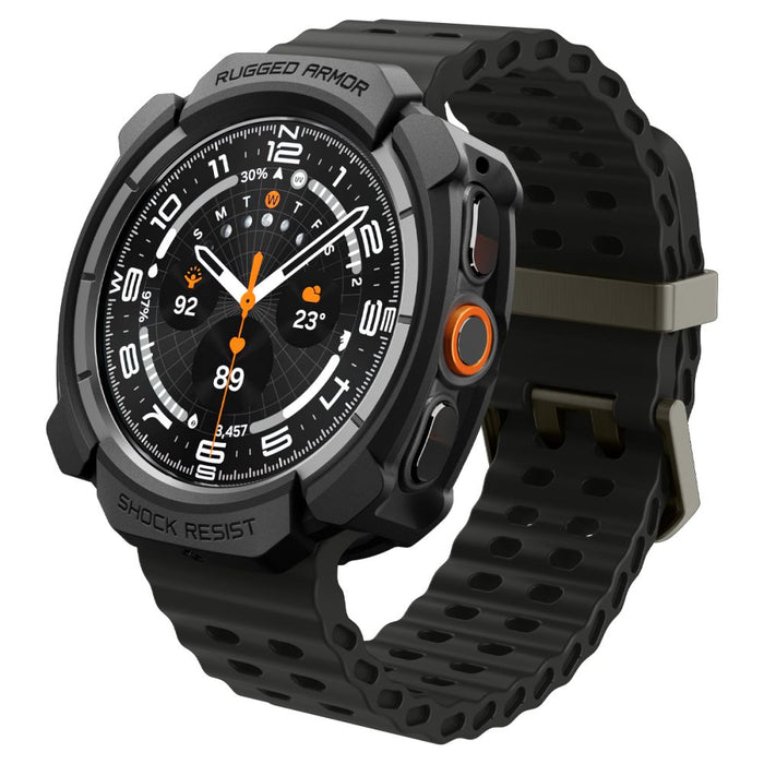 Калъф Spigen Rugged Armor за Samsung Galaxy Watch Ultra 47mm - матово черен
