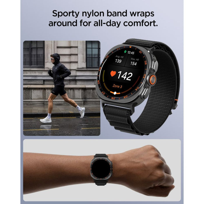 Каишка Spigen WBF1 за Samsung Galaxy Watch Ultra 47mm - Черна