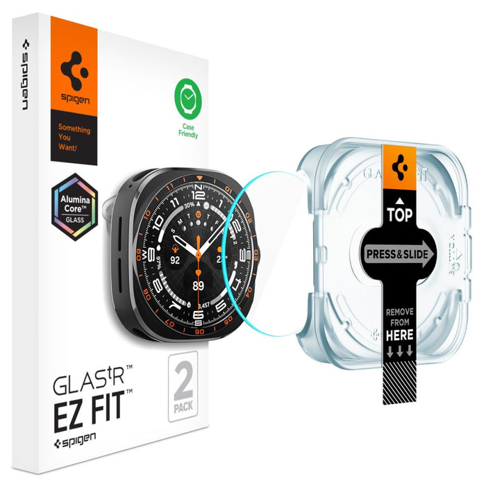 Spigen Glas.TR EZ Fit AC 2-Pack закалено стъкло за Samsung Galaxy Watch Ultra 47mm