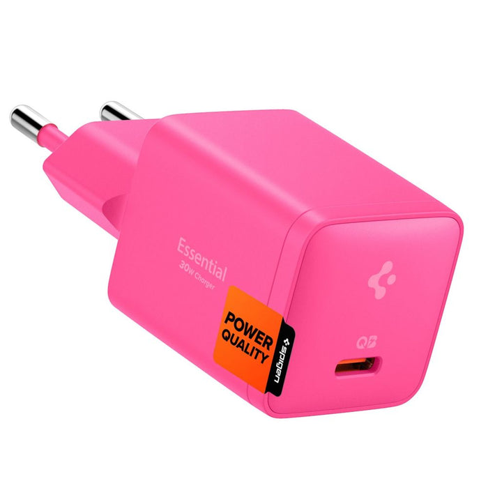Зарядно за стена Spigen Essential EE301EU с 1 порт 30W - розово