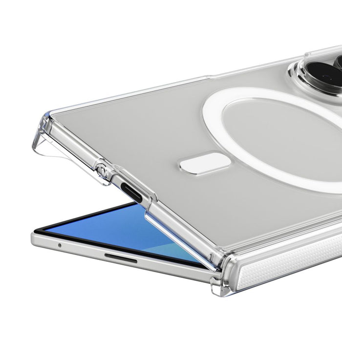 Калъф Spigen AirSkin Zero MagFit MagSafe за Samsung Galaxy Z Fold 8 Ultra - прозрачен и бял