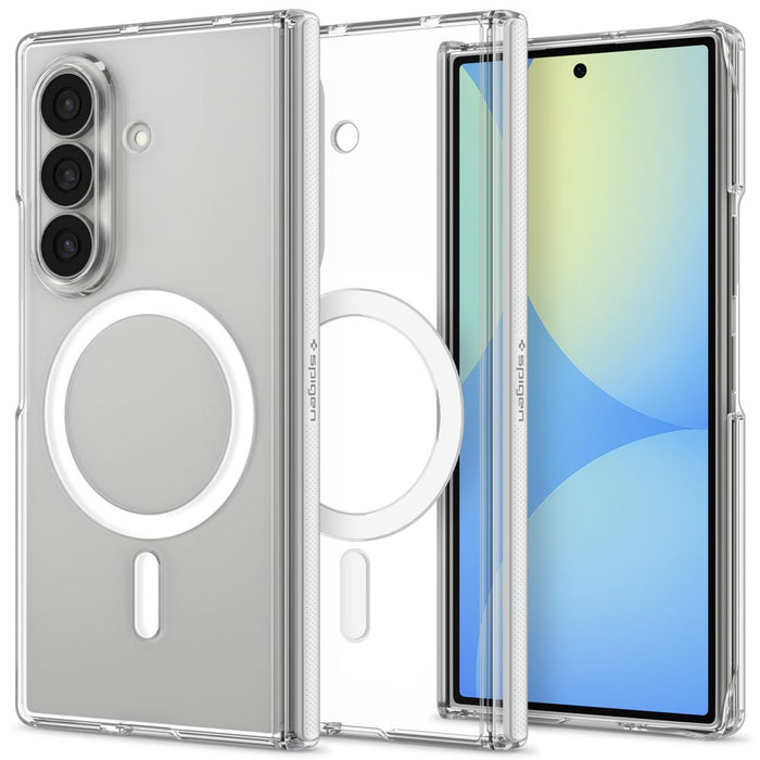 Калъф Spigen AirSkin Zero MagFit MagSafe за Samsung Galaxy Z Fold 8 Ultra - прозрачен и бял
