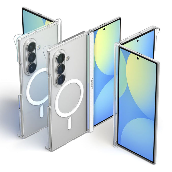 Калъф Spigen AirSkin Zero MagFit MagSafe за Samsung Galaxy Z Fold 8 Ultra - прозрачен и бял