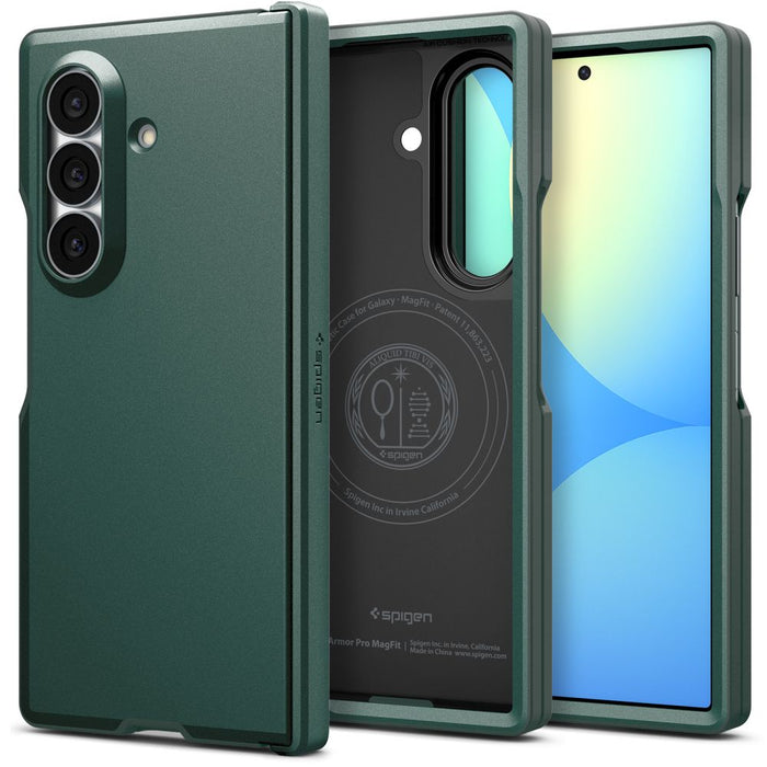 Калъф Spigen Tough Armor Pro MagFit MagSafe за Samsung Galaxy Z Fold 8 Ultra - тъмнозелен