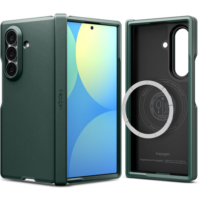 Калъф Spigen Tough Armor Pro MagFit MagSafe за Samsung Galaxy Z Fold 8 Ultra - тъмнозелен