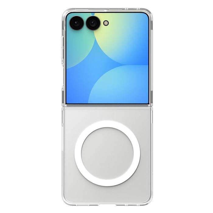 Калъф Spigen AirSkin MagFit за Samsung Galaxy Z Flip 8 - прозрачен и бял