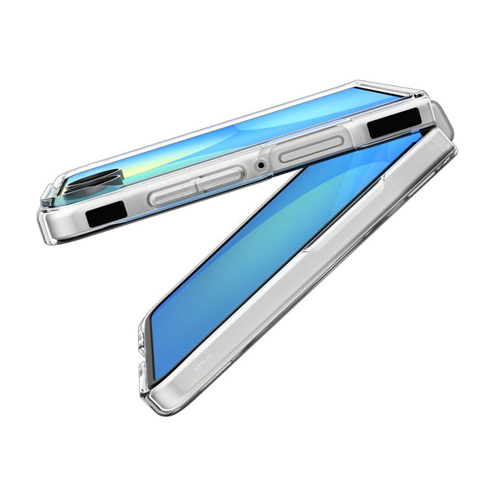 Калъф Spigen AirSkin MagFit за Samsung Galaxy Z Flip 8 - прозрачен и бял