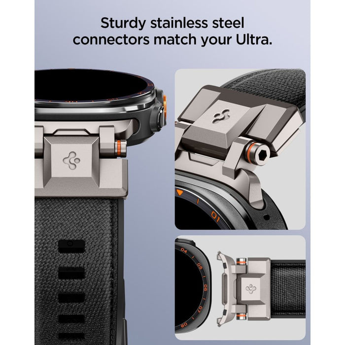 Каишка за Samsung Galaxy Watch Ultra 47mm Spigen DuraPro Armor - черна