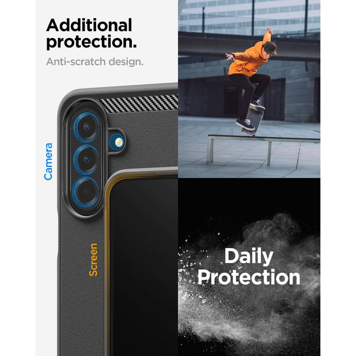 Калъф Spigen Rugged Armor за Samsung Galaxy A27 5G - матово черен