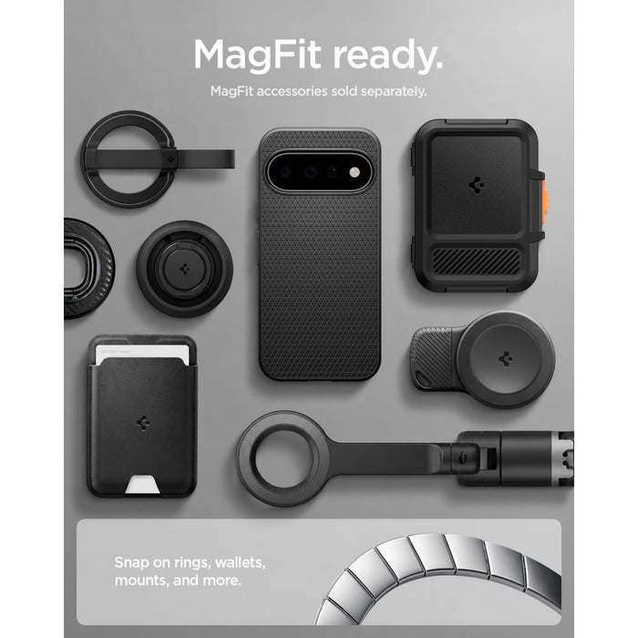Калъф Spigen Liquid Air Mag MagSafe за Google Pixel 11 - матово черен