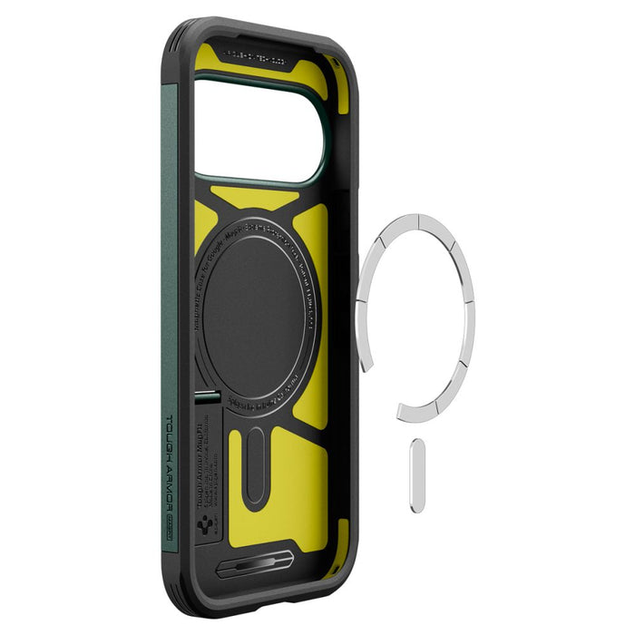 Калъф Spigen Tough Armor Mag MagSafe за Google Pixel 11 - тъмнозелен