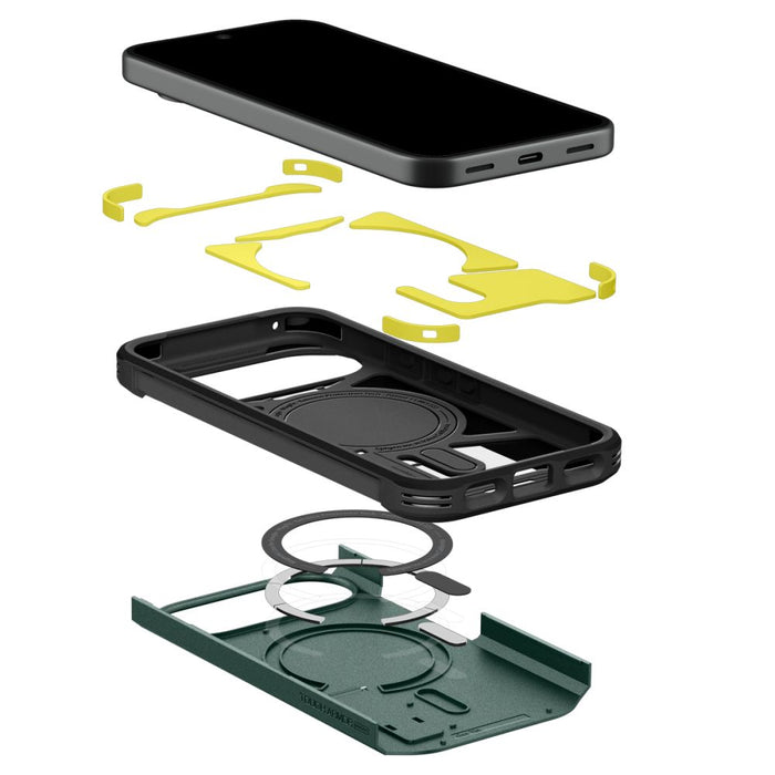 Калъф Spigen Tough Armor Mag MagSafe за Google Pixel 11 - тъмнозелен