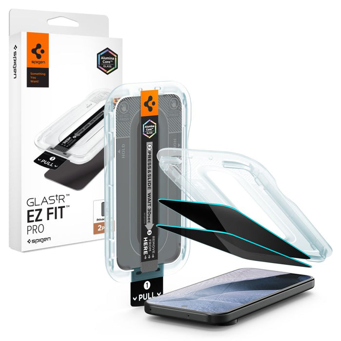 Spigen Glas.tR EZ Fit Pro HD 2-Pack Privacy Tempered Glass за Google Pixel 10/11
