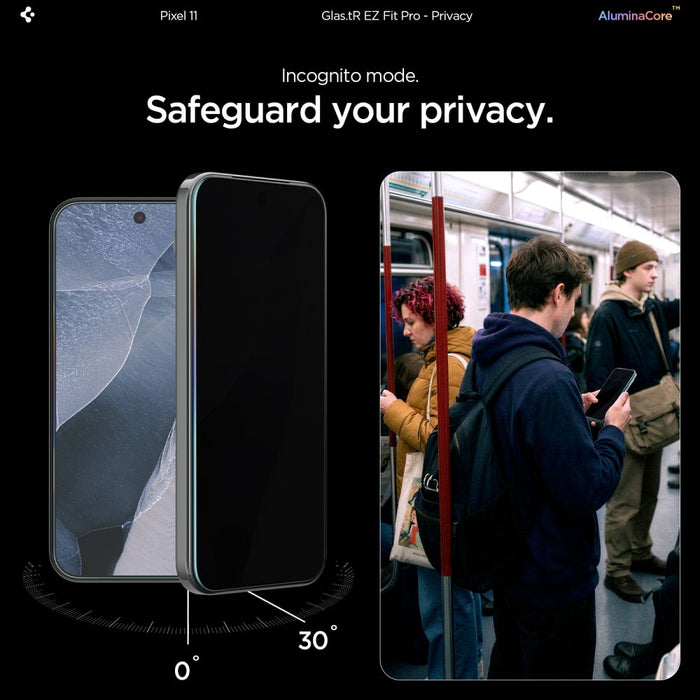 Spigen Glas.tR EZ Fit Pro HD 2-Pack Privacy Tempered Glass за Google Pixel 10/11